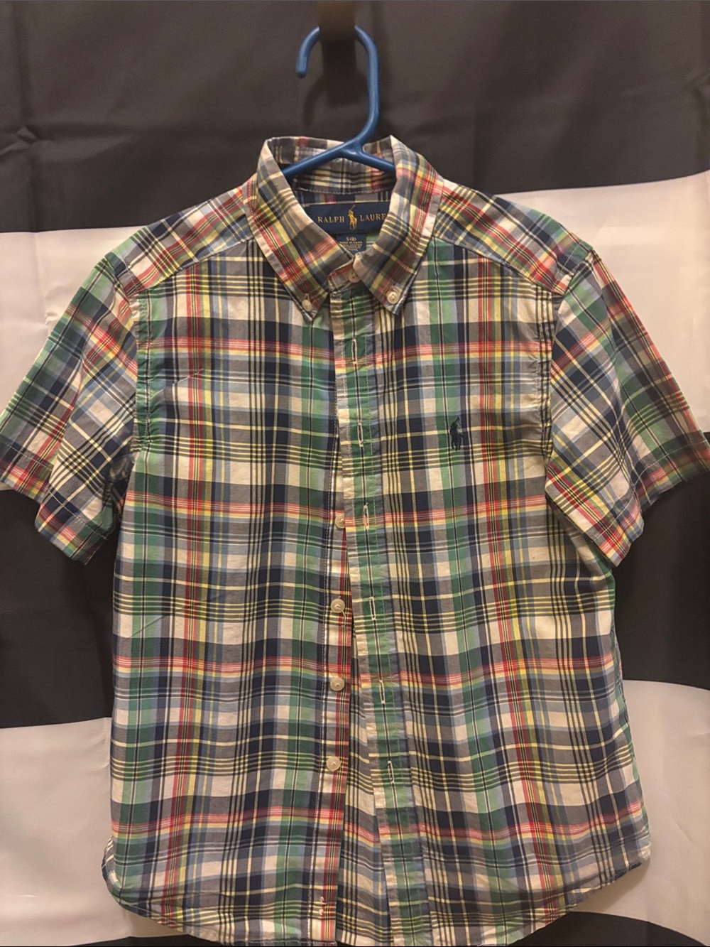 Ralph Lauren Multicolor Plaid Short-Sleeve Button-Down Shirt